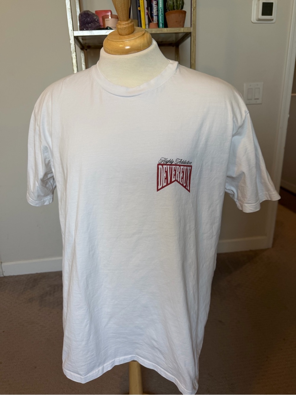 Devereux White Short-Sleeve Logo T-Shirt